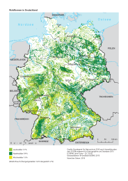 Waldarten und Waldformen in Deutschland | Karte
